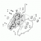ATV 300 DVX CAT GREEN Transmission case assembly