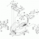 TRV 1000 XT EFT BLUE Передний багажник крыло и фара