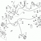 TRV 1000 LTD BLUE Гидравлический тормозной механизм