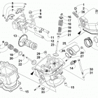 ATV 300 DVX EU GREEN Головка цилиндра и распред.вал