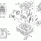 ATV 400 4X4 EFT GREEN Головка цилиндра и распред.вал