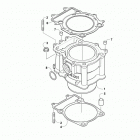 ATV XR 550 XT EFT BLUE Блок цилиндров