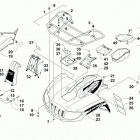 ATV 700 MUD PRO LTD BLACK Передний багажник крыло и фара