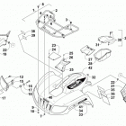 ATV 1000 XT RED Передний багажник крыло и фара