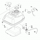 ATV 400 4X4 EFT GREEN Топливный бак