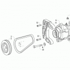 ATV 700 DIESEL EFT GREEN External alternator and drive pulley assemblies