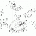 ATV 700 XT EFT GREEN Передний багажник крыло и фара