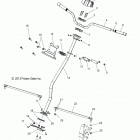 S17CBA5 550 INDY ALL OPTIONS Steering, h-bar, steering post, tie rod