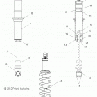 600 PRO RMK/LE 155 ALL OPTIONS - S15CG6 Suspension, shock, rear track (7043834)