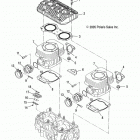 S17CBA5 550 INDY ALL OPTIONS Цилиндр двигателя