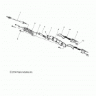 800 RUSH PRO S  ALL OPTIONS - S15DP8 Engine, exhaust valve asm.