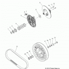 S17CBA5 550 INDY ALL OPTIONS Вариатор ведущий