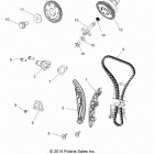 A15SAA32EH HAWKEYE 325 2X4 Engine, cam chain and sprocket