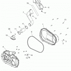 A16DAA57N1/E57NM  ACE 570 EFI MD Drive train, clutch cover and ducting