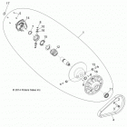 A16DAA57A5/A7/L2/E57A9/E57AM  ACE 570 EFI Вторичная муфта сцепления