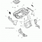 A16DAA57A5/A7/L2/E57A9/E57AM  ACE 570 EFI Body, rear rack and fenders
