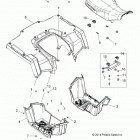 A15SET57CA/S57CJ/CA 570 EFI/EPS FOREST TRACTOR Заднее крыло, сидение и подножки