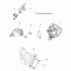 A15SAA32EH HAWKEYE 325 2X4 Engine, throttle body and fuel rail