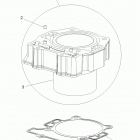 A15SAA32EH HAWKEYE 325 2X4 Цилиндр двигателя