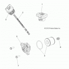 A15SAA32EH HAWKEYE 325 2X4 Engine, oil filter, dipstick and fill cap
