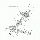 A15S6A76FA FOREST 800 6X6 Drive train, rear gearcase internals
