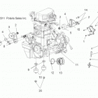 A15S6A76FA FOREST 800 6X6 Крепление двигателя