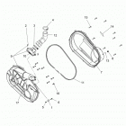 R15RMA57FA RGR 570 Drive train, clutch cover and ducting