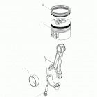 R15RTAD1AA/EA/ED1EA RANGER 1000 DIESEL Engine, connecting rod and piston set