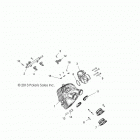 A17DCE87AU  900 ACE EPS XC Engine, intake and throttle body