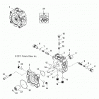 R151DPD1AA/2D RANGER HST Hydraulics, pump, valve housing