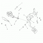 R15RUAD1AA RANGER 1000 DIESEL CREW Brakes, pedal and master cylinder mounting