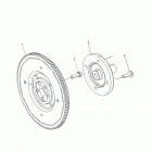 R15RTAD1AA/EA/ED1EA RANGER 1000 DIESEL Engine, flywheel
