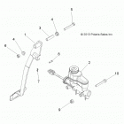 R15RNA57AA/AC/AR/E57AS RGR 570 EFI CREW Brakes, pedal and master cylinder