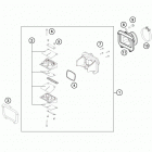 TE 125 ENGINE Мощностной клапан