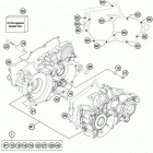 TE 250 ENGINE Картер двигателя