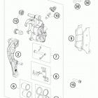 FE 250 CHASSIS Передний тормозной суппорт