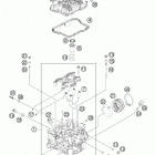 FE 350S ENGINE Головка цилиндра