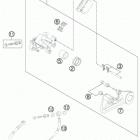 FE 350S CHASSIS Тормозной суппорт задний