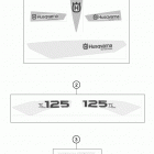 TC 125 CHASSIS Наклейки