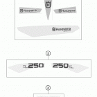TC 250 CHASSIS Наклейки