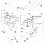 TE 250 CHASSIS Бак,сидение
