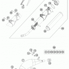 TC 125 CHASSIS Глушитель