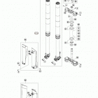 TC 125 CHASSIS Передняя вилка