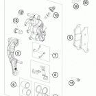 FE 350 CHASSIS Тормозной суппорт передний