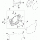 FE 501S ENGINE Кожух сцепления