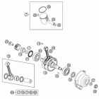 TC 85 ENGINE Коленвал и поршень