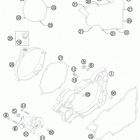 TE 125 ENGINE Кожух сцепления
