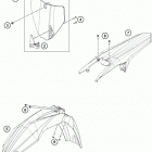 TC 125 CHASSIS Обтекатель , крылья