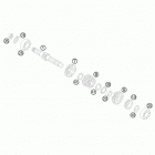 TC 85 ENGINE Трансмиссия-ведомый вал