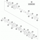 TC 85 ENGINE Трансмиссия 2-контрпривод